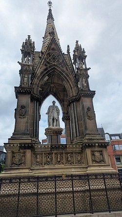 Prince Albert memorial in Manchester city centre