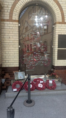 WW1 remembrance at Manchester Victoria station