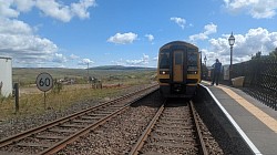 Our train at Ribblehead station, about 1000 feet up!