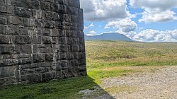 Ingleborough 2372 high through Ribblehead viaduct arch
