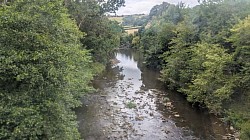 Crossing the River Esk on The North Yorkshire  Moors Railway