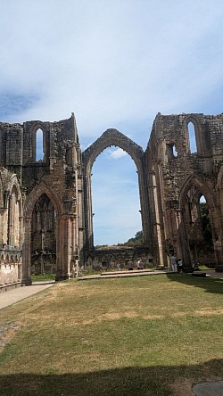 Splendid archway at Fountains Abbey