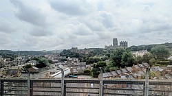 Durham and the Cathedral from our LNER train