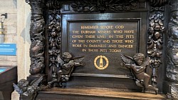 Important reference to the legacy and heritage of the local community at Durham Cathedral