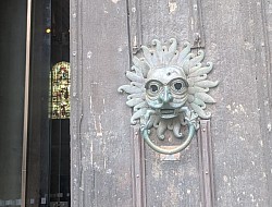 Splendid door knocker to claim Sanctuary at Durham Cathederal